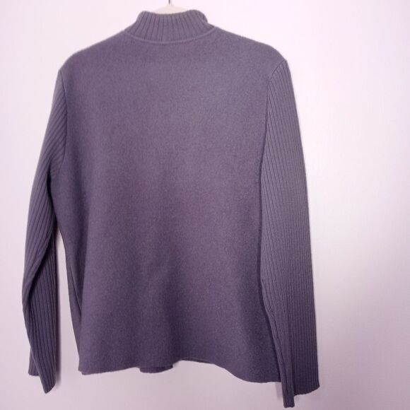 Eileen Fisher purple wool jacket size large - Picture 7 of 7